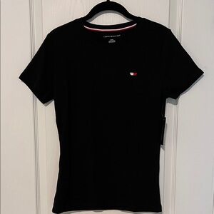 Tommy Hilfiger Black Tee with Logo